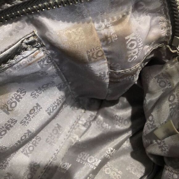 Michael Michael Kors Women's Authentic Mettalic Handbag Gray - Picture 6 of 7